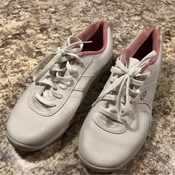 Dexter Women’s White and Pink Bowling Shoes Size 9 - Picture 2 of 9